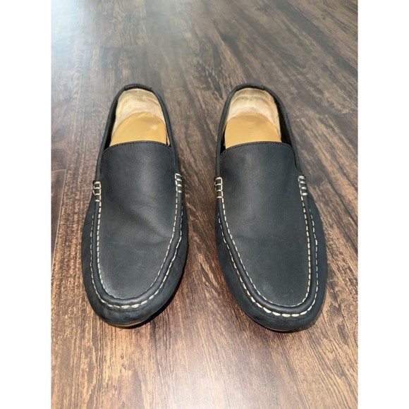 Cole Haan Loafers Men's 12 M Black Leather Somerset Venetian Driving Shoes - Picture 1 of 8